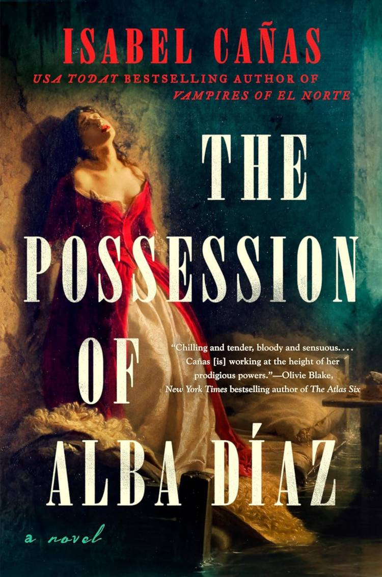 The Possession Of Alba Diaz Cover featuring a woman leaning against a wall