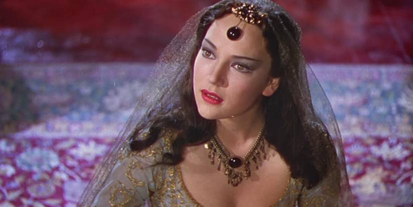 The Princess looks surprised in Thief of Bagdad