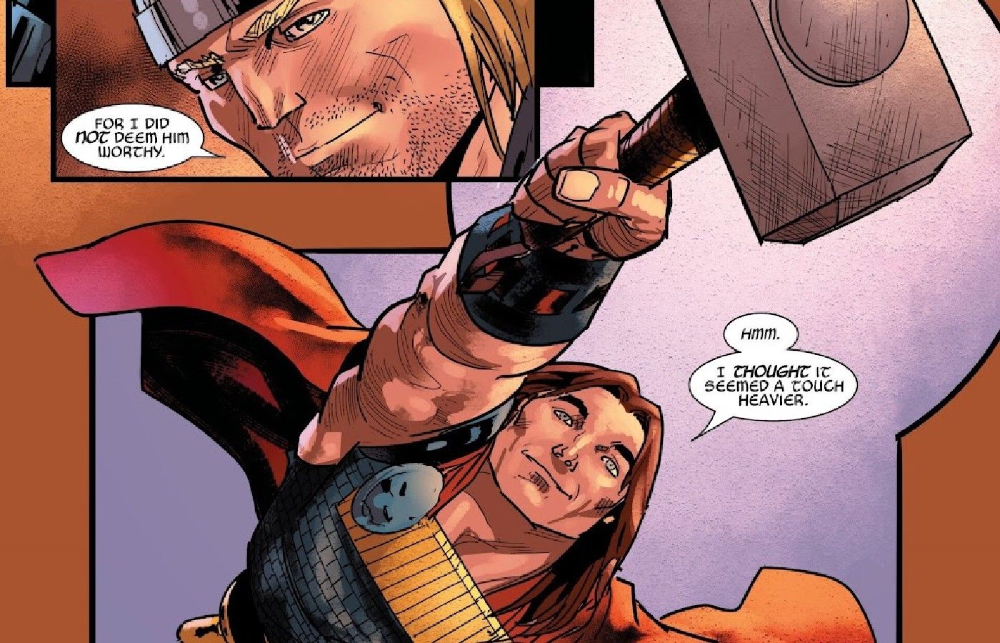 Il figlio di Thor solleva Mjolnir