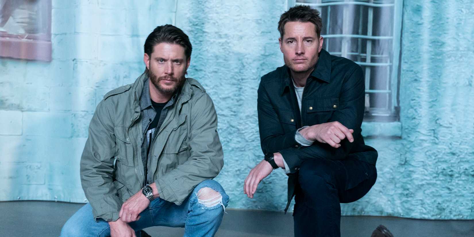 Jensen Ackles and Justin Hartley as Russell and Colter Shaw in Tracker