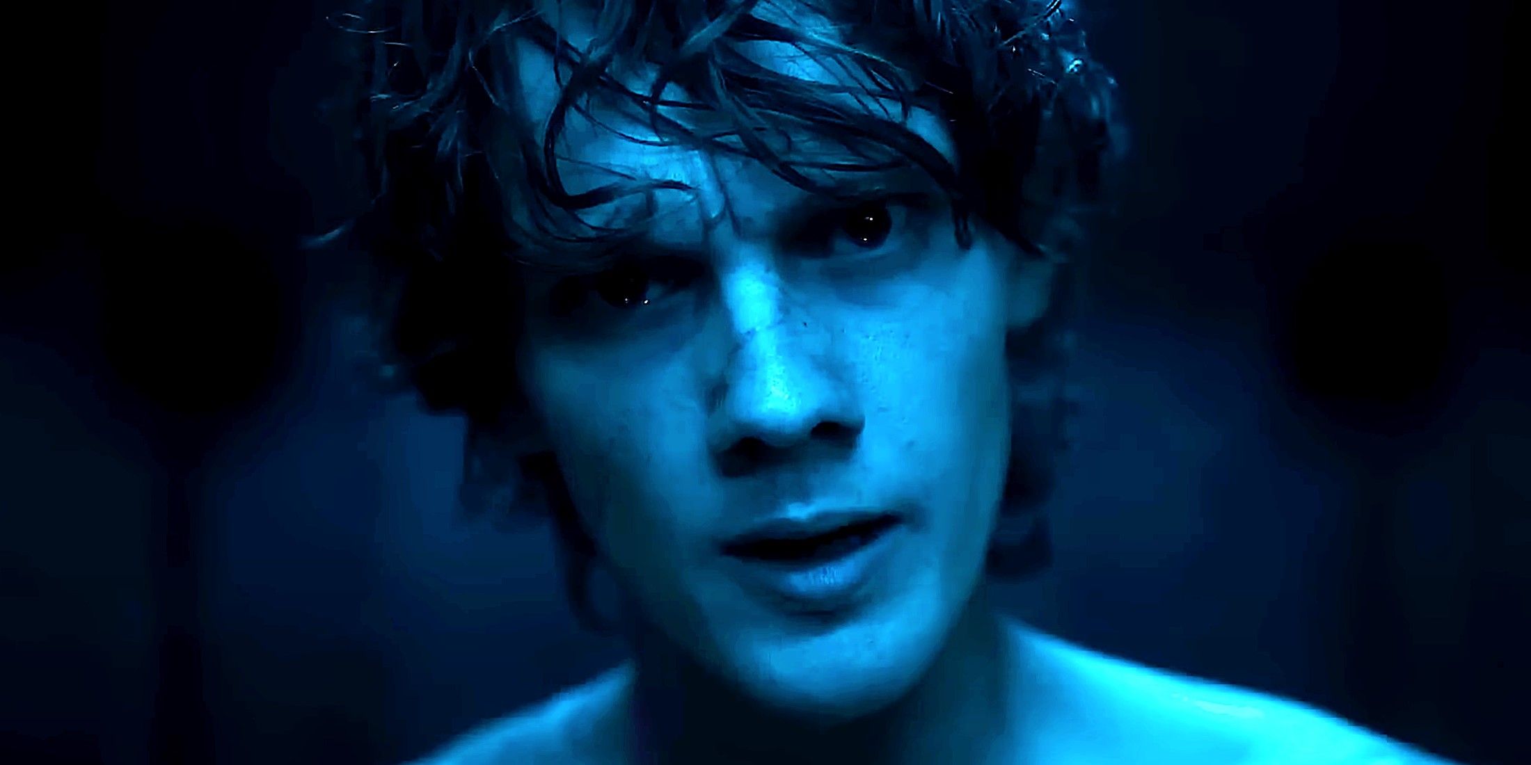 Tyler looking intensely into the camera in Wednesday season 2 episode 4
