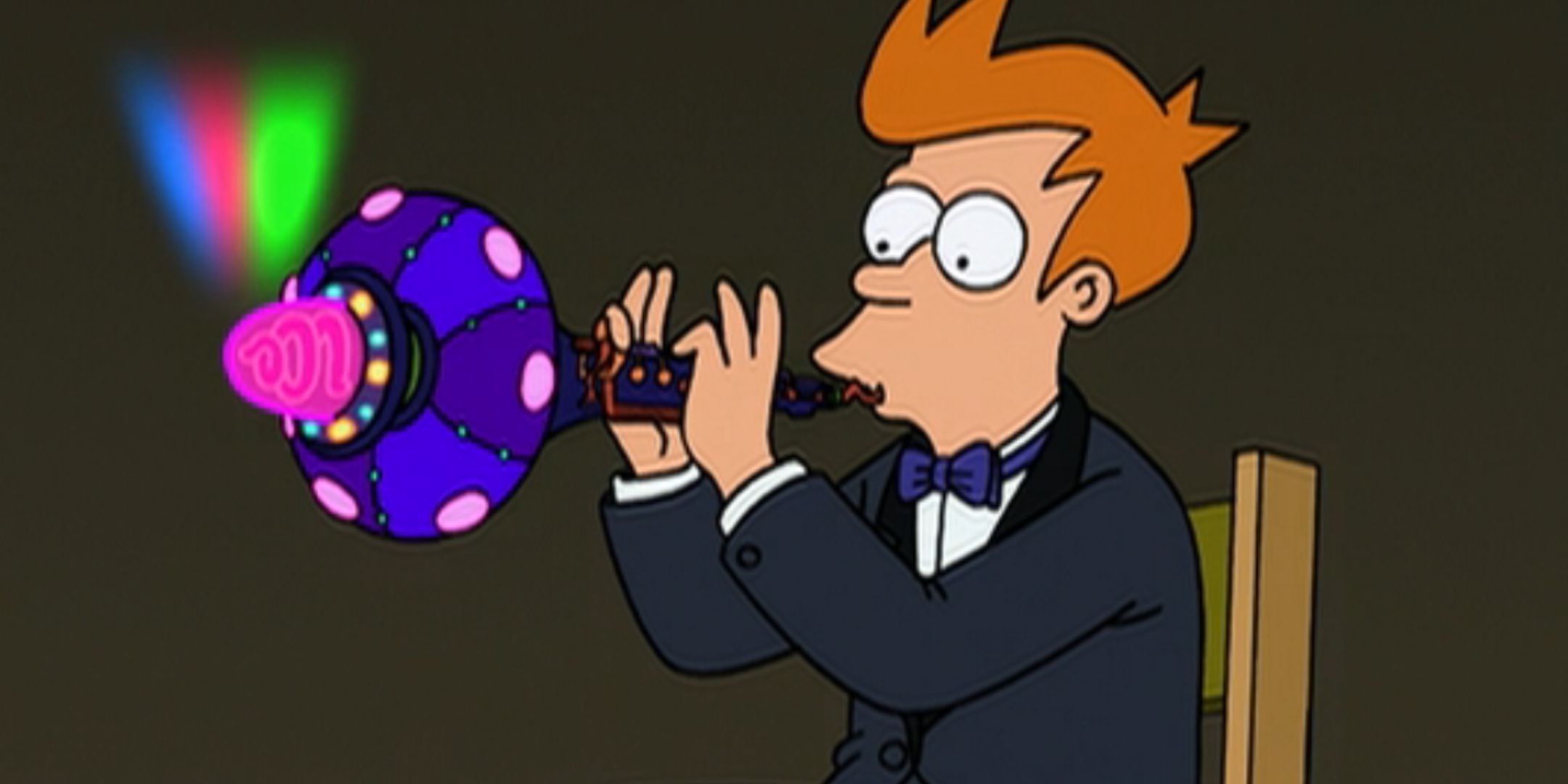 Fry playing his Holophonor in Futurama