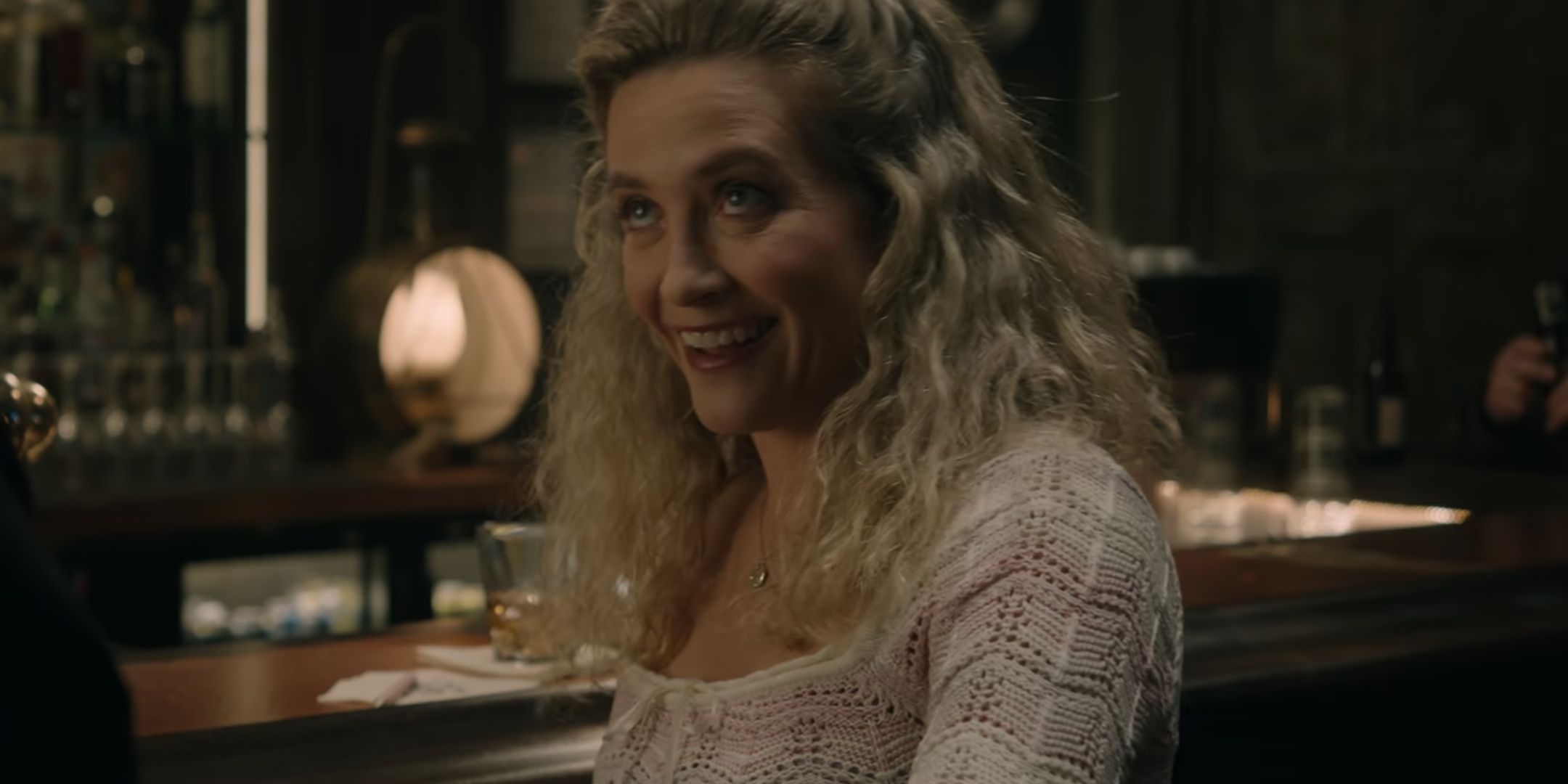 Jenna Lamia smiling as Judy Cooper in Resident Alien
