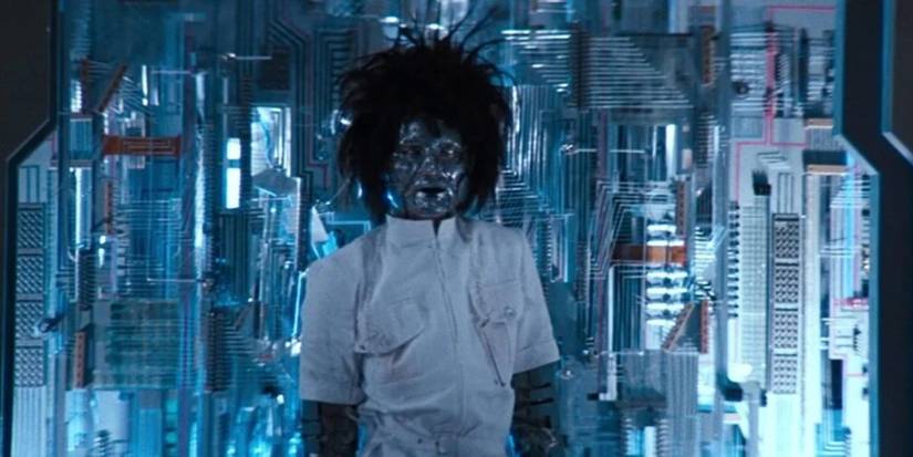 woman transformed into a robot in Superman III