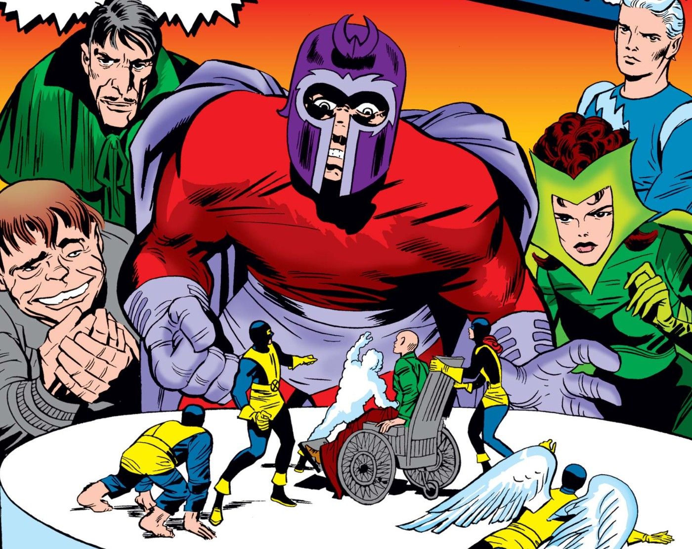 Cover X-Men n°4 con Magneto e la Confraternita dei Mutanti