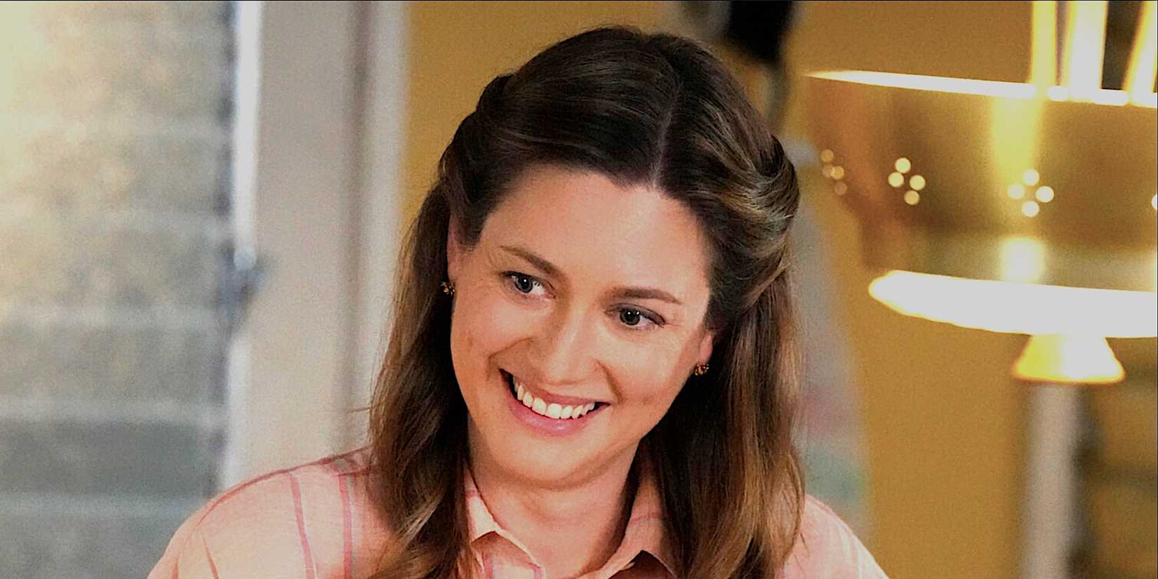 Zoe Perry's Mary smiles in Young Sheldon
