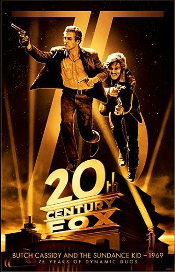 20th Century Fox 75th Anniversary Poster Butch Cassidy and the Sundance Kid