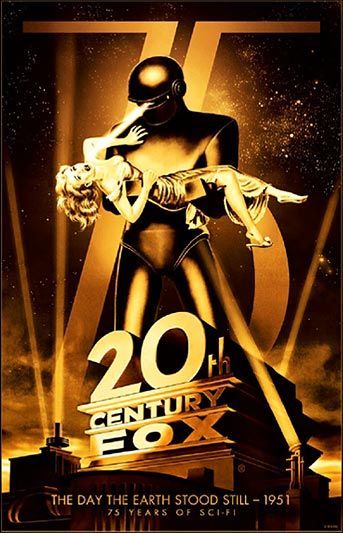 20th Century Fox 75th Anniversary Poster The Day The Earth Stood Still