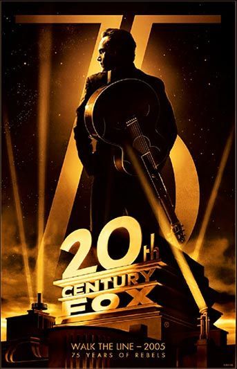 20th Century Fox 75th Anniversary Poster Walk The Line