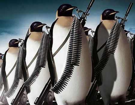 The 25 Most Awesome Movie Weapons of All Time - March of the Penguins with Guns