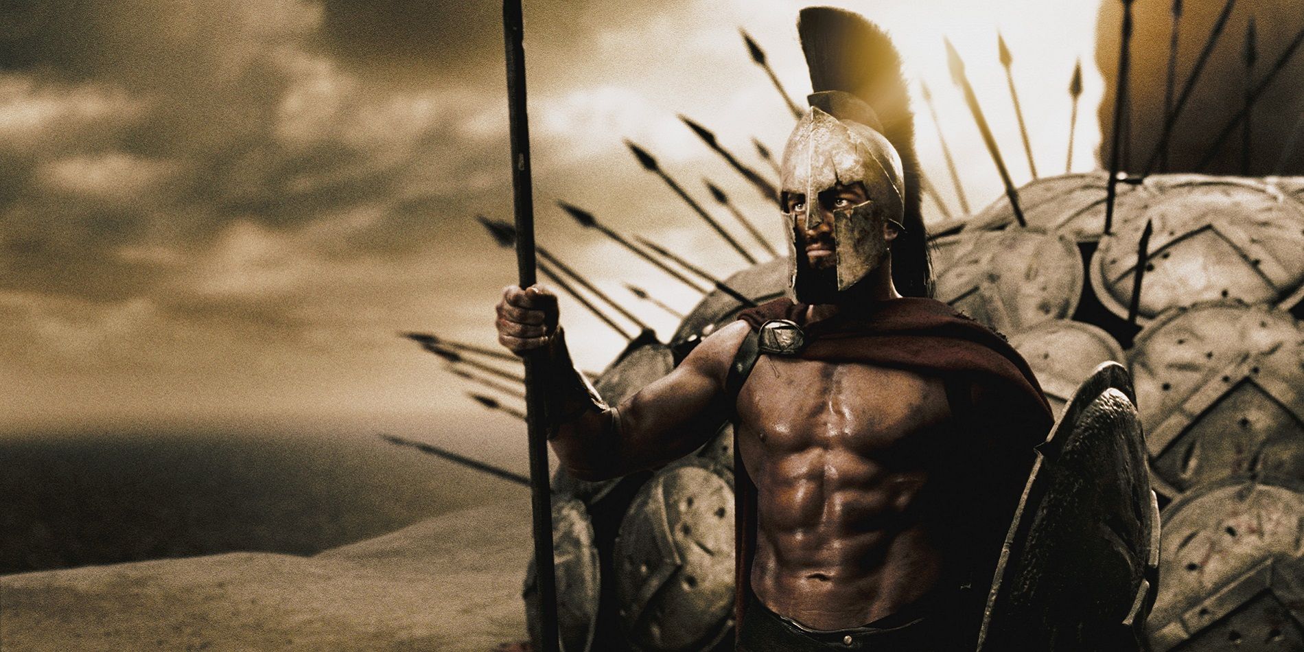 Leonidas with his group in 300
