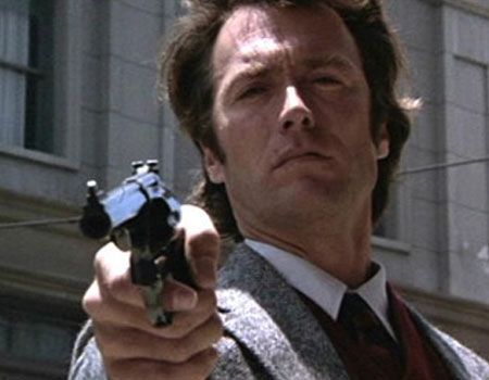 Harry Callahan with his .44 magnum from Dirty Harry