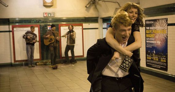 Tim (Domhnall Gleeson) and Mary (Rachel McAdams) in 'About Time'