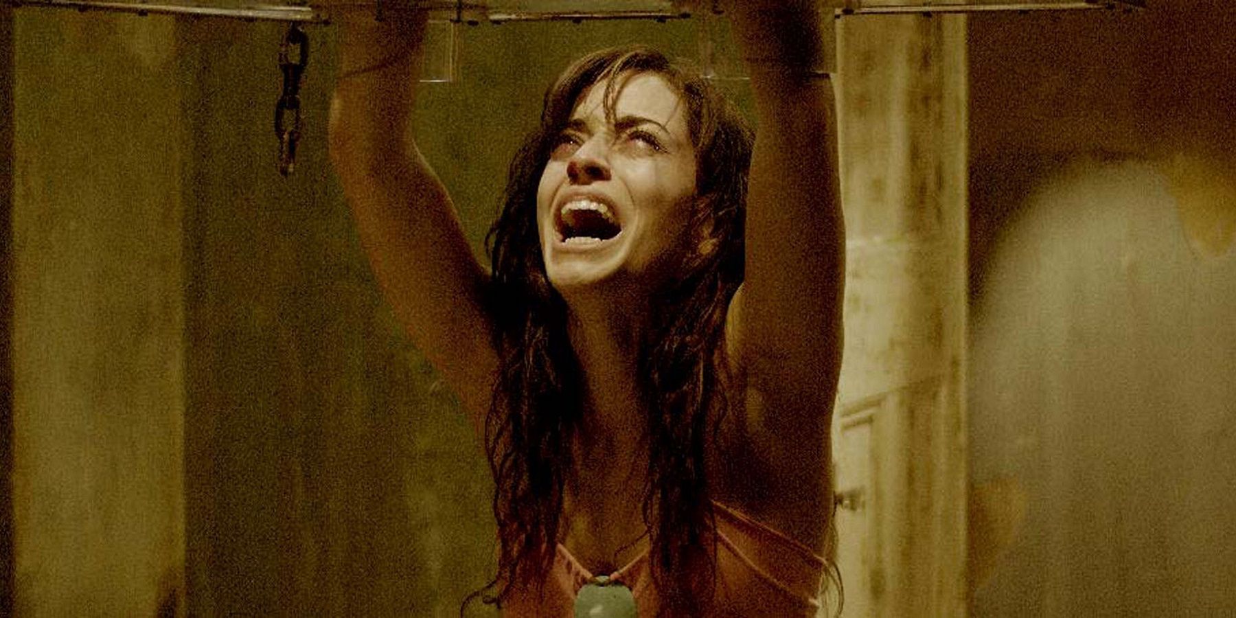 Addison screaming in Saw 2