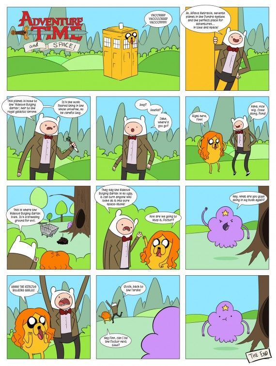 Adventure Time Doctor Who Comic
