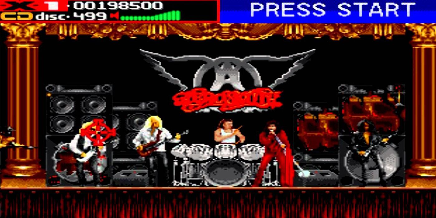 A scene from the game Aerosmith Revolution X
