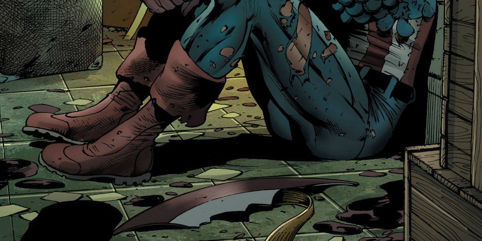 Captain America's shield in Age of Ultron comic
