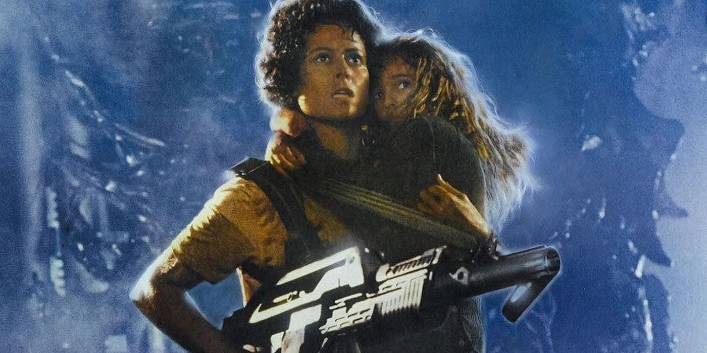 Aliens poster - Ripley and Newt