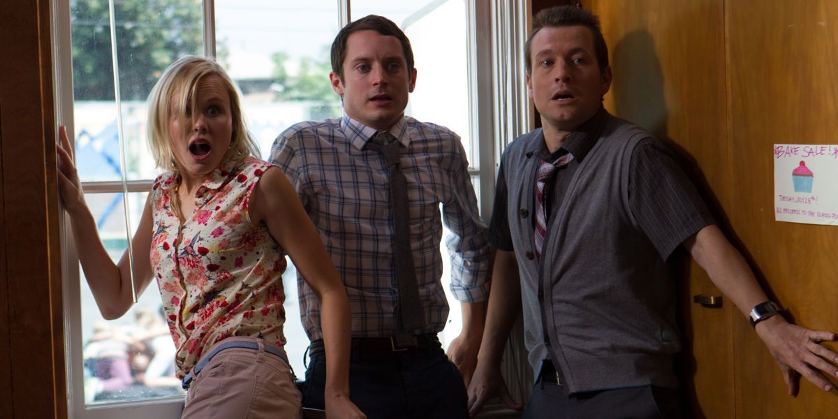 Alison Pill, Elijah Wood and Leigh Whannel in Cooties
