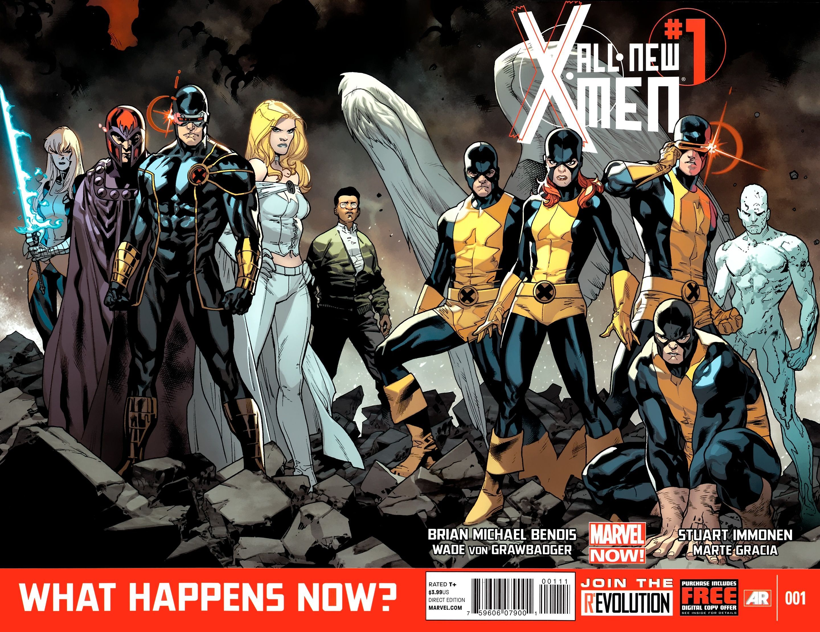 All-New X-Men Volume 1 #1 Full Cover Art (Marvel Comics)