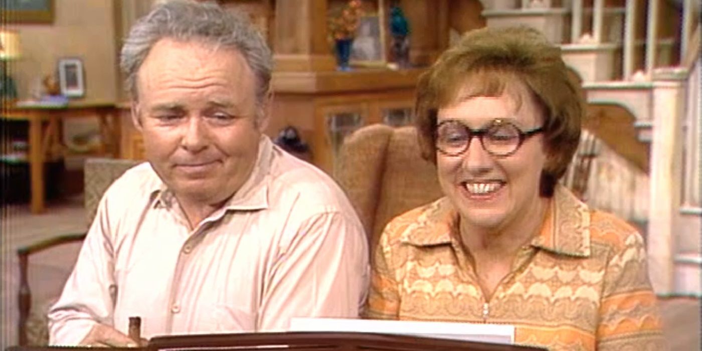 Archie and Edith in the All in the Family opening