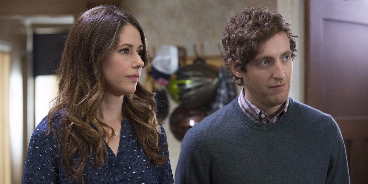 Amanda Crew and Thomas Middleditch in Silicon Valley season 3 finale The Uptick