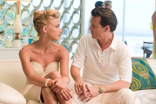Amber Heard and Johnny Depp in 'The Rum Diary