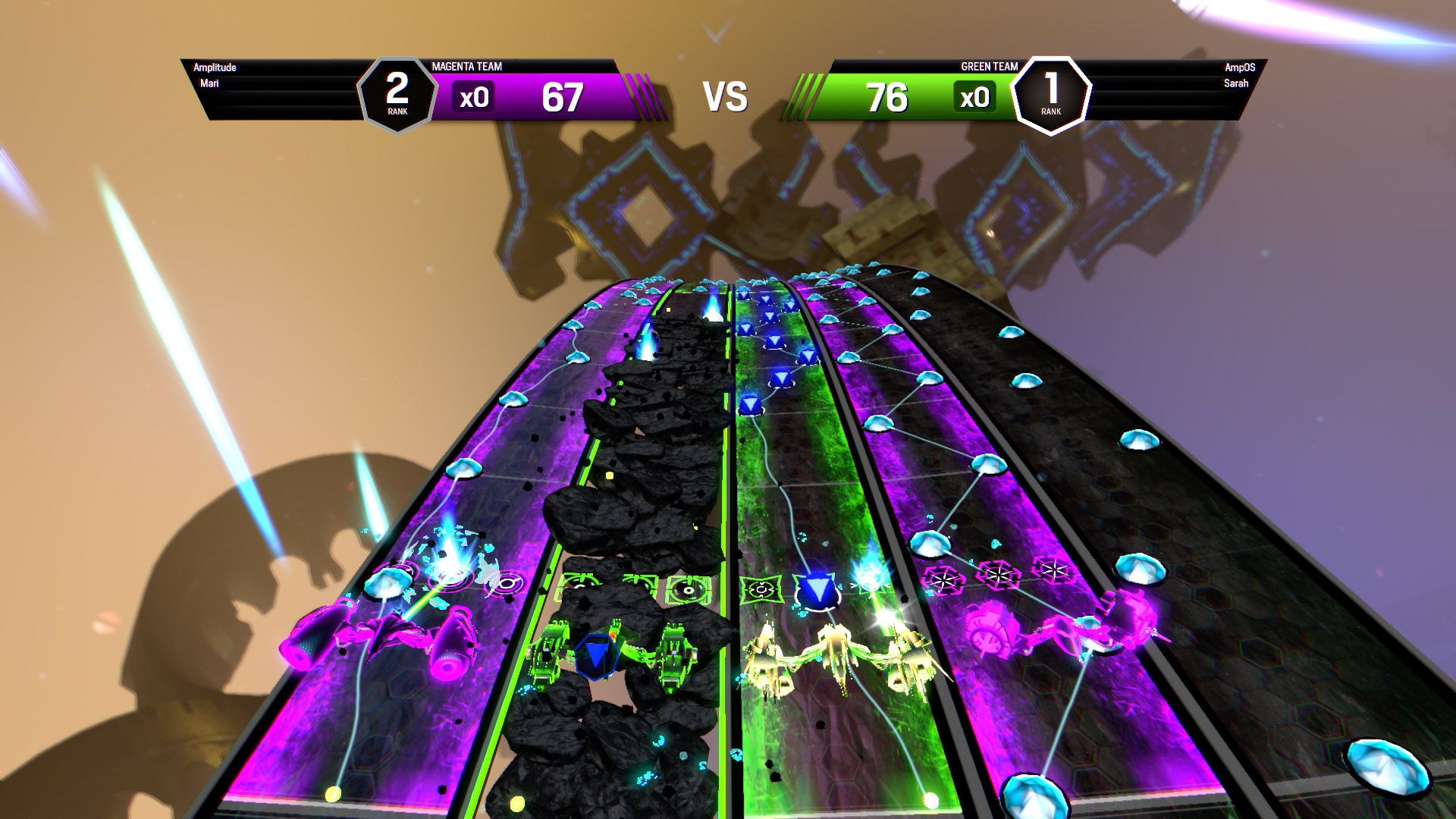 Amplitude Coop Gameplay Screenshot