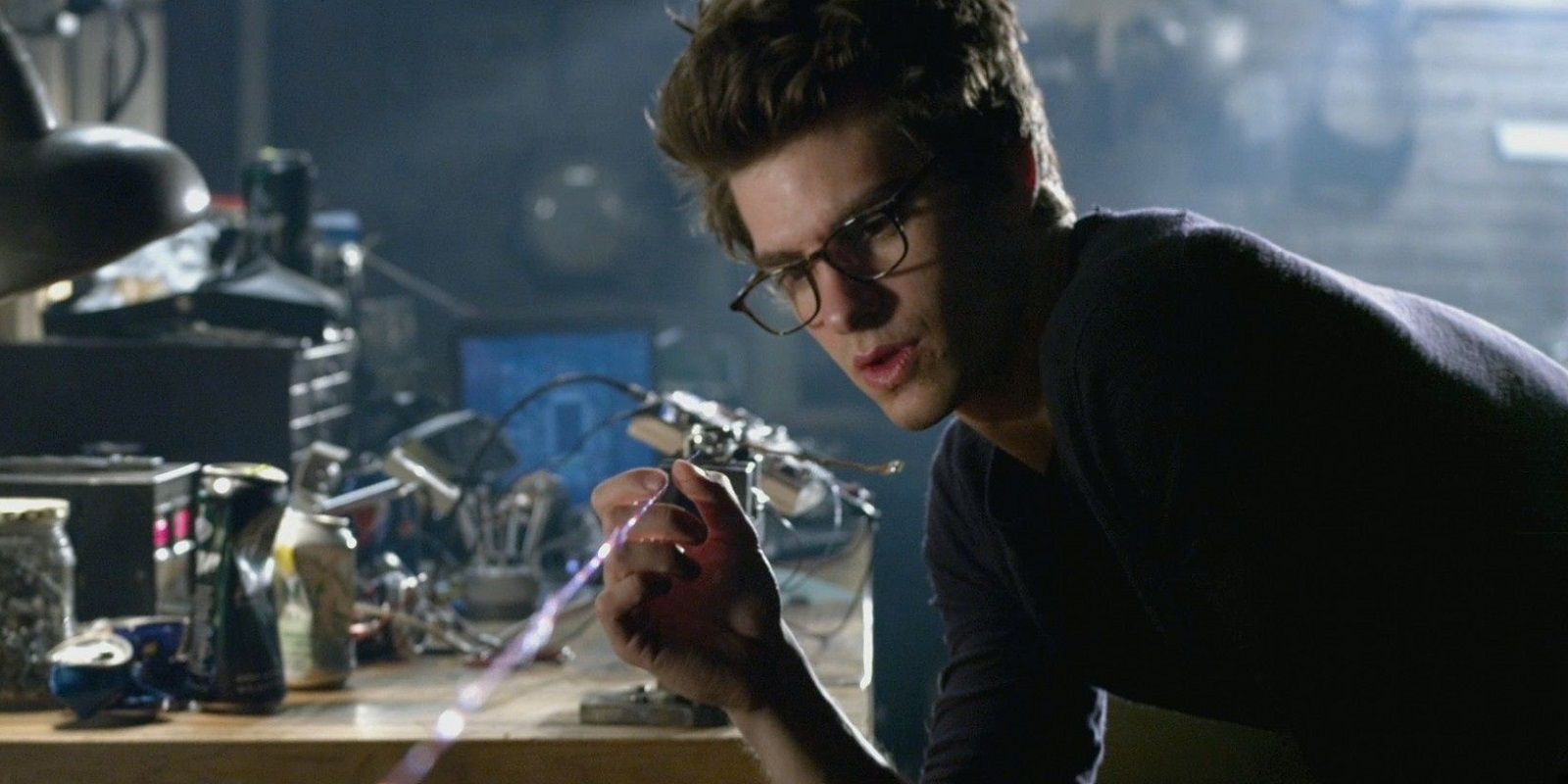Andrew Garfield as Peter Parker in The Amazing Spider-Man