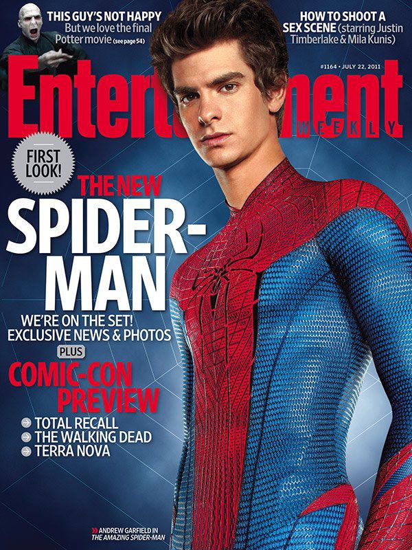 Andrew Garfield as Spider-Man Entertainment Weekly Cover
