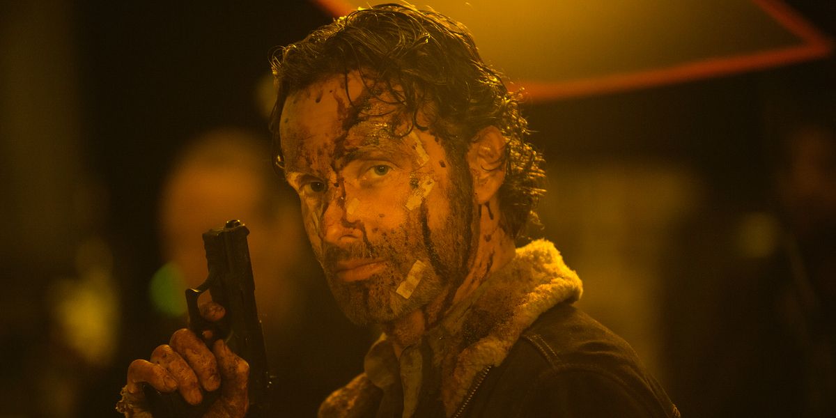Andrew Lincoln as Rick Grimes in The Walking Dead Seasoin 5