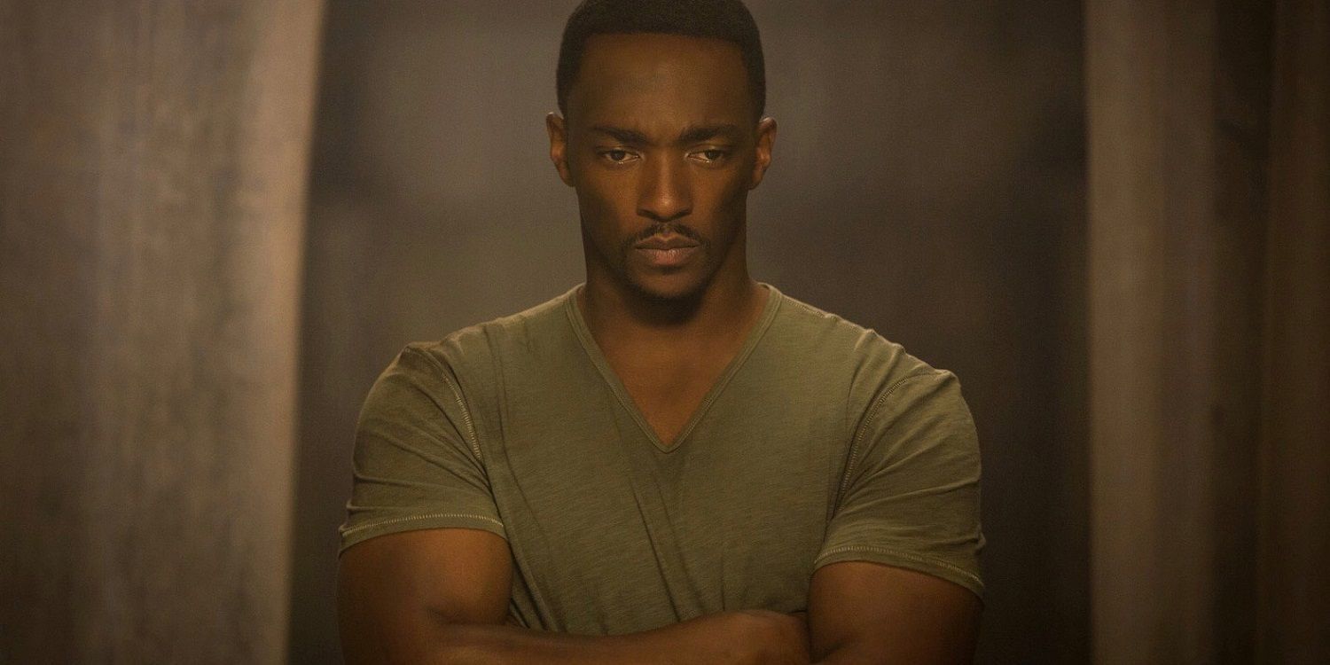 Anthony Mackie as the Falcon in Winter Soldier