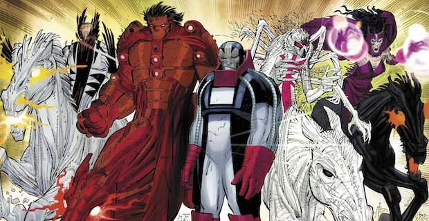 Apocalypse and the 4 Horsemen in the X-Men Comic Books