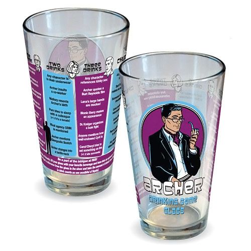 Archer Drinking Game Pint Glass