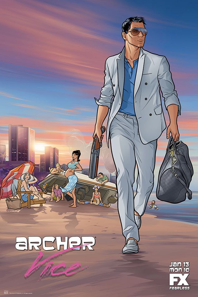 Archer Season 5 poster - Archer Vice