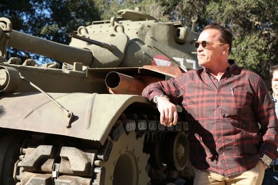 Arnold Schwarzenegger Tank Ride Interview (The Last Stand) #3