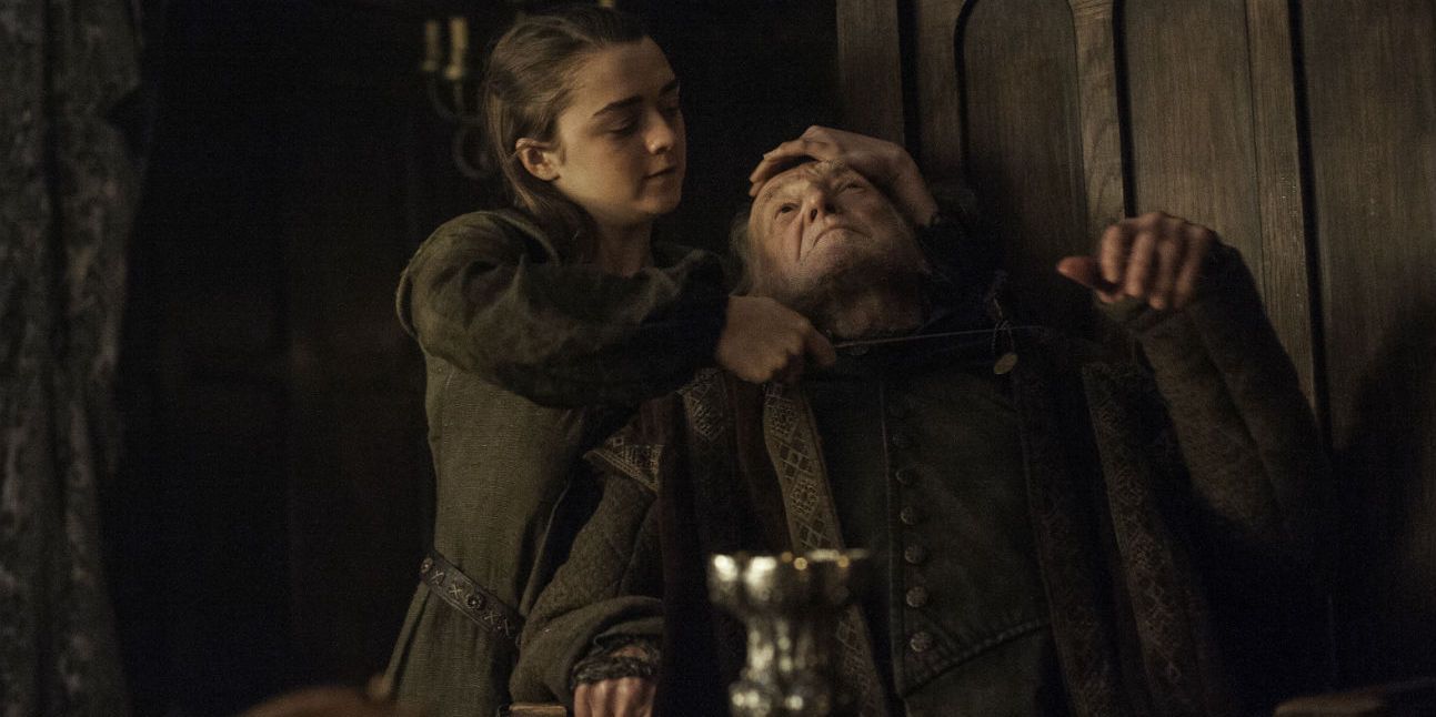 Arya Stark matando Walder Frey Game of Thrones