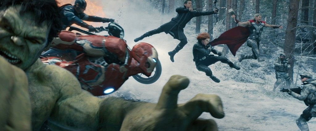 Avengers 2 Age of Ultron HD Still - Team Flying Prologue