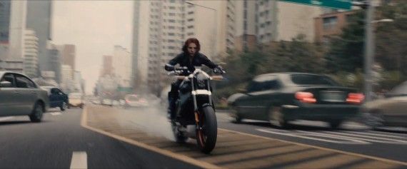 Avengers: Age of Ultron Trailer 1 - Black Widow Bike