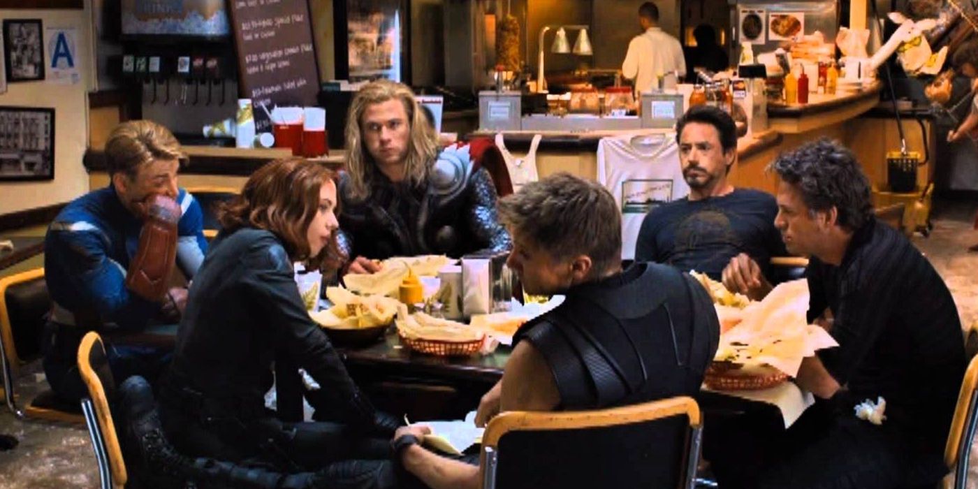 Avengers Eating Shawarma