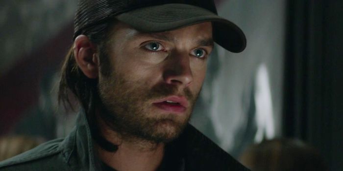 Bucky Barnes wears a hat to visit the Smithsonian