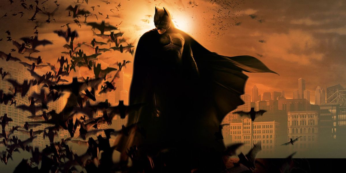 Batman with bats in Batman Begins