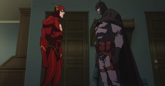 Batman (Kevin McKidd) and Flash (Justin Chambers) in 'Justice League The Flashpoint Paradox'