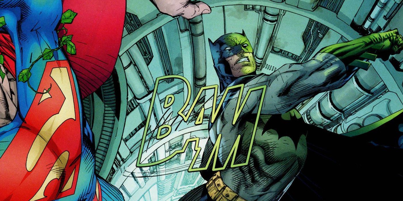 Batman Slugs Supes With Kryptonite Ring