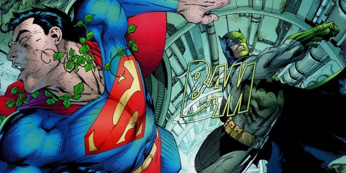 Batman Superrman Fight Kryptonite Ring