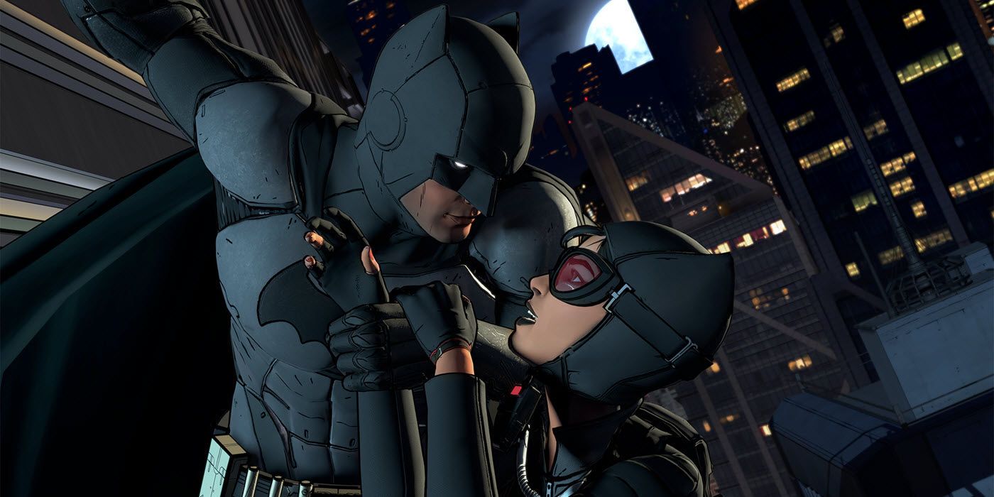 Image of Batman and Catwoman in the game Batman Telltale