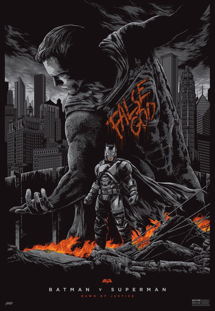 Batman V Superman Mondo Poster Ken Taylor Armored