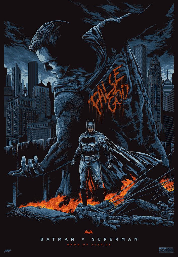 Batman V Superman Mondo Poster Ken Taylor