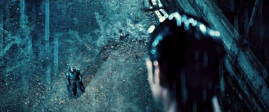 Batman V Superman Trailer Armor Hovering