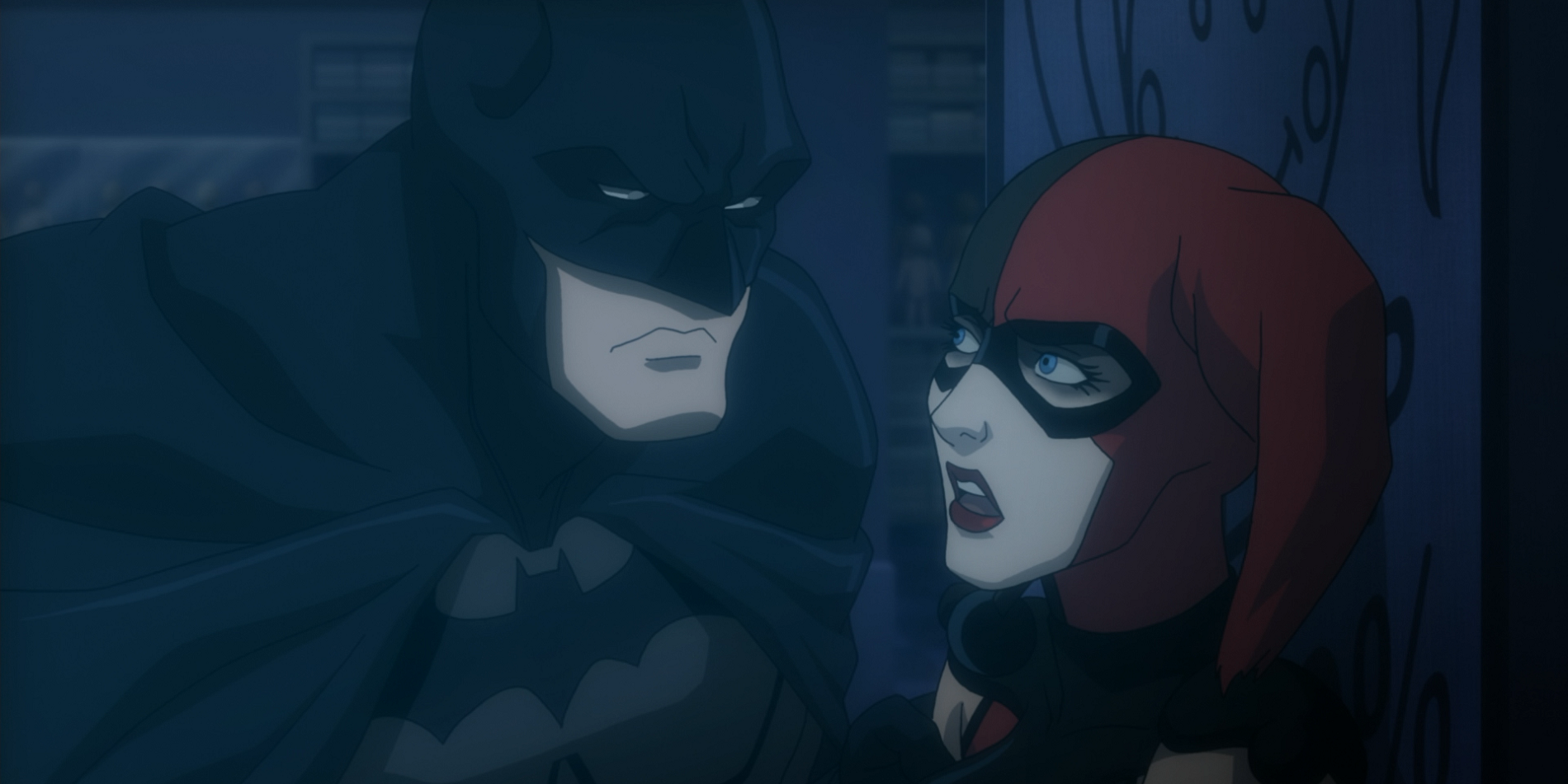 Batman and Harley Quinn in Assault on Arkham
